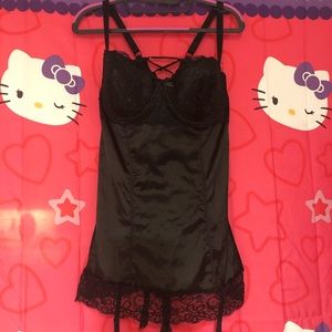 Fredricks of Hollywood Black Lingerie Slip ✨